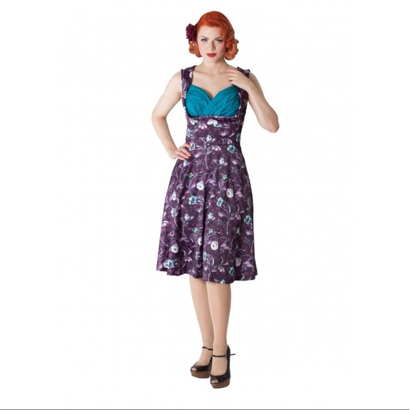 lindy bop purple dress